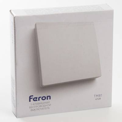 Выключатель беспроводной одноклавишный Feron Saffit TM81 41128 фото