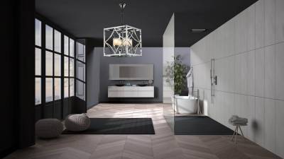 Подвесная люстра LUMINA DECO Quadrato LDP 1223-4 CHR фото