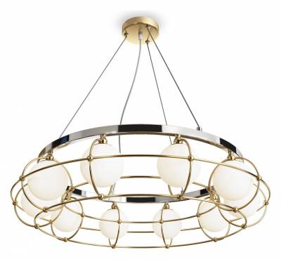 Подвесная люстра Maytoni Carcass MOD312PL-10GCH фото