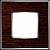 фото рамка одинарная fede vintage wood цвет:		венге-светлый хром