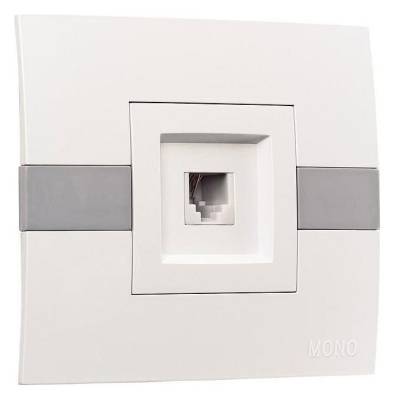 Розетка телефонная RJ-11 Mono Electric Eсо 101-010104-124 фото