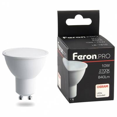 Лампа светодиодная Feron Lb 1610 GU10 10Вт 4000K 38162 фото
