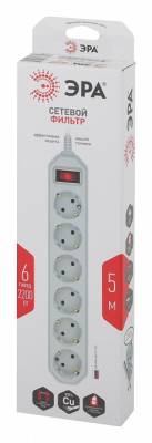 Сетевой фильтр Эра USF-6es-5m-W-BOX Б0037264 фото