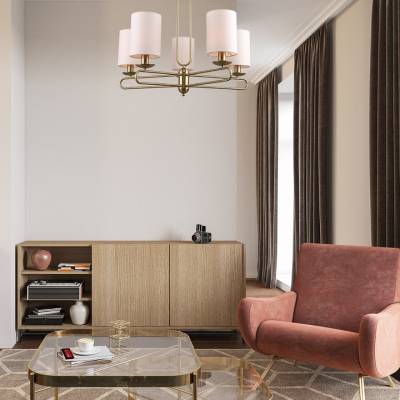 Люстра на штанге Escada Eclipse 10166/5PL Brass фото