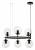 Подвесная люстра LUMINA DECO Ceredo LDP 6034-6 RND BK фото