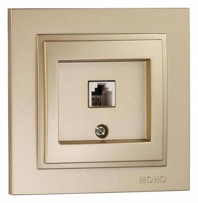 Розетка телефонная RJ-11 Mono Electric Despina 102-222205-124 фото