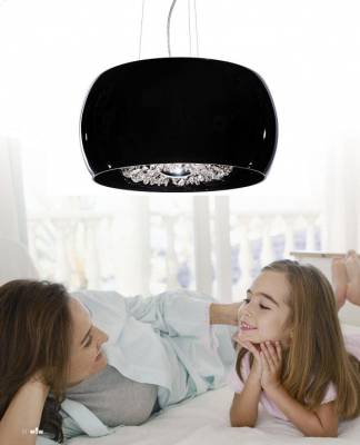 Подвесной светильник LUMINA DECO Disposa LDP 7018-400 BK фото