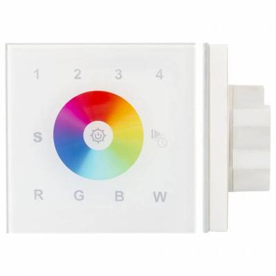 Панель-регулятора цвета RGBW сенсорная встраиваемая Arlight Sens SR-2820AC-RF-IN White (220V, RGBW, 4зоны)
