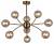 Люстра на штанге Escada Infinity 10164/9PL Copper фото