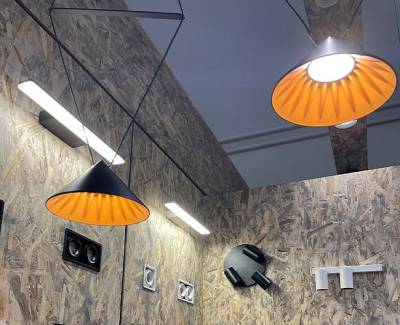 Подвесной светильник Italline IT03-1429 IT03-1430 black/orange фото