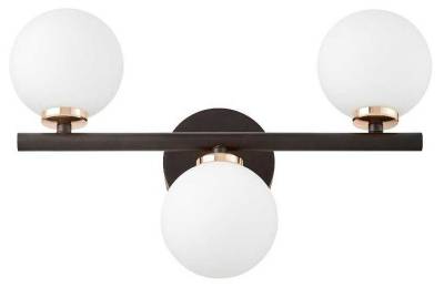Бра LUMINA DECO Marsiada LDW 6033-3 BK+F.GD фото