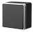 WL15-01-02/ Выключатель одноклавишный влагозащищенный Gallant (черный/хром) фото