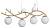 Подвесной светильник Arte Lamp Eltanin A3422SP-4GO фото