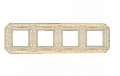 фото рамка 4-поста fede toscana firenze  цвет:		светлое золото-белая патина