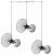 Подвесной светильник LUMINA DECO Warni LDP 6819-3 GY фото
