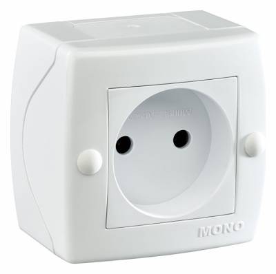 Розетка без заземления Mono Electric Octans IP20 104-010106-116 фото