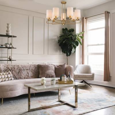 Люстра на штанге Escada Eclipse 10166/7PL Brass фото