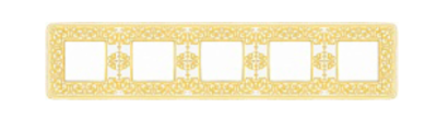 фото рамка 5-постов fede emporio цвет: светлое золото-белая патина