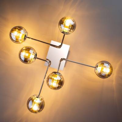 Потолочная люстра Eurosvet Evita 30140/6 хром фото