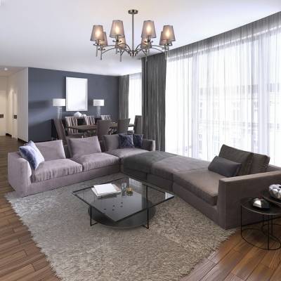 Люстра на штанге Escada Faith 694/8PL Nickel фото