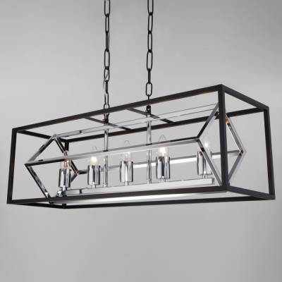 Подвесной светильник Eurosvet Crate 70122/5 черный фото