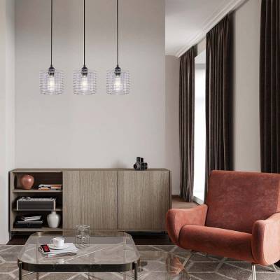 Подвесной светильник Escada Grid 10190/3S Chrome фото