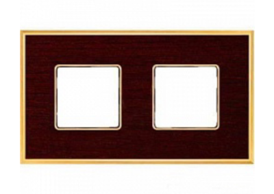 фото рамка 2 поста fede vintage wood цвет:	венге-светлое золото