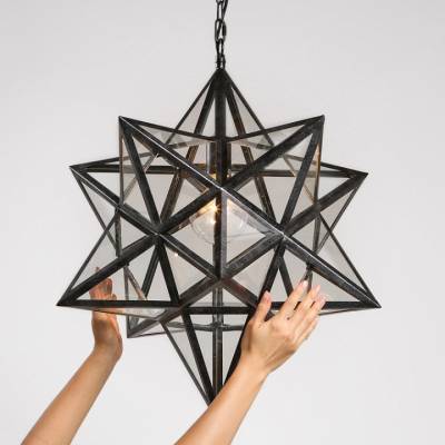 Подвесной светильник Imperiumloft Black Star Clear Glass 101314-26 фото