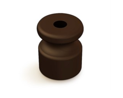 ретро изолятор пластиковый мезонин цвет коричневый фото