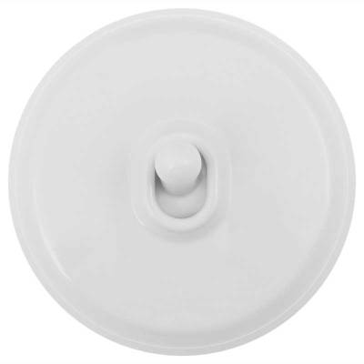пластиковый выключатель 1-кл., пластик, (тумблерный), белый, b1-230-21, bironi