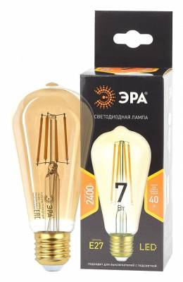 Лампа светодиодная Эра F-LED E27 7Вт 2400K Б0047664 фото