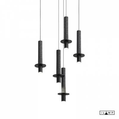 Подвесной светильник iLamp Lofty 10704P/1-D150 BK-GR фото