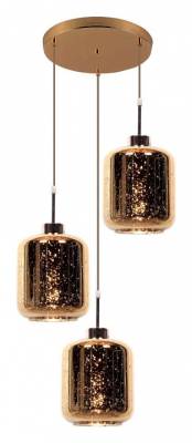 Подвесной светильник LUMINA DECO Alacosmo LDP 6811-3 RD GD фото