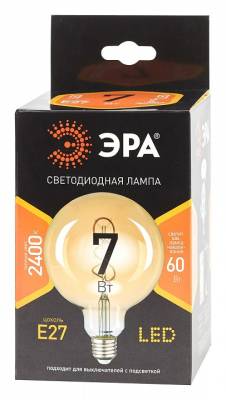 Лампа светодиодная Эра  E27 7Вт 2400K Б0047663 фото