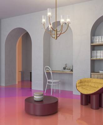 Люстра на штанге Maytoni Arco MOD223PL-06BS фото