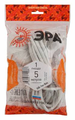 Удлинитель Эра UX-1е-5m Б0039818 фото