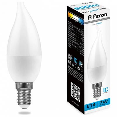 Лампа светодиодная Feron Lb 570 E14 9Вт 6400K 38136 фото