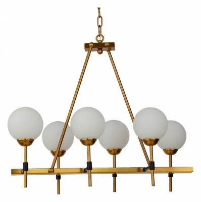 Подвесная люстра LUMINA DECO Aldono LDP 7004-6 MD+BK фото