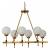 Подвесная люстра LUMINA DECO Aldono LDP 7004-6 MD+BK фото